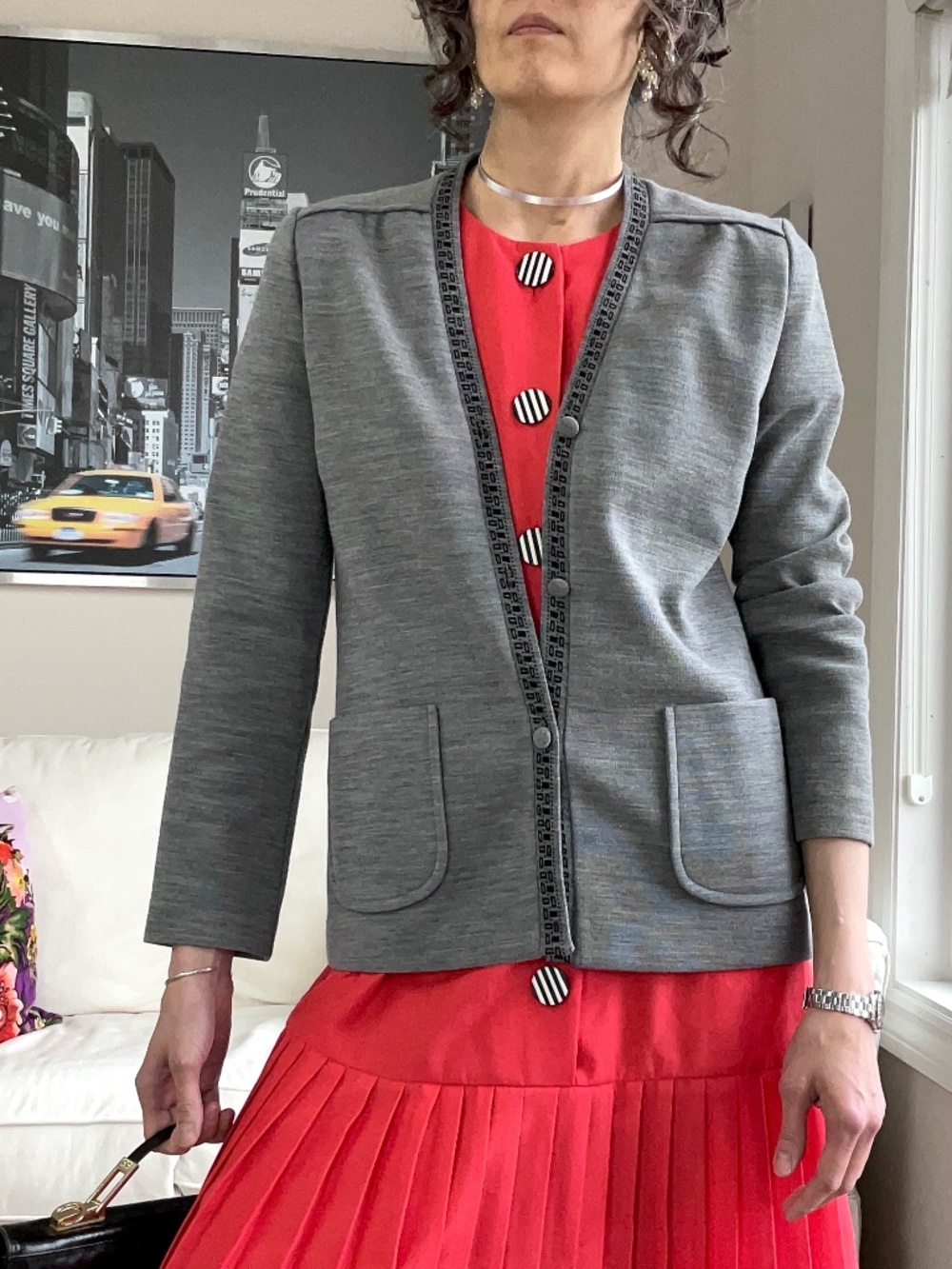 Vintage grey cardigan